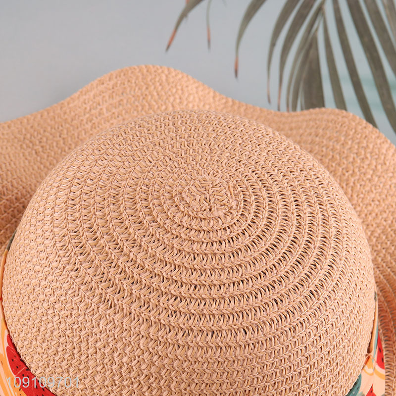 Top selling outdoor summer fashionable beach hat straw hat sun hat