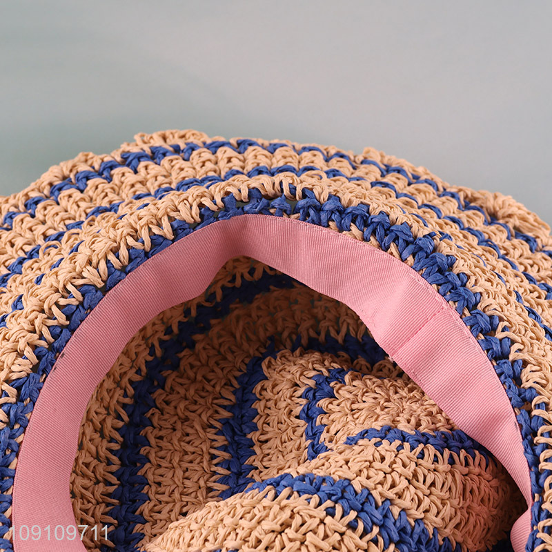 Good quality summer outdoor breathable ladies straw hat sun hat