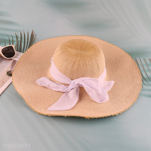 China factory outdoor summer sun hat women fashionable straw hat