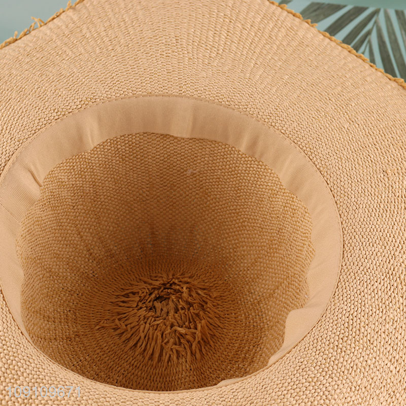 China factory outdoor summer sun hat women fashionable straw hat