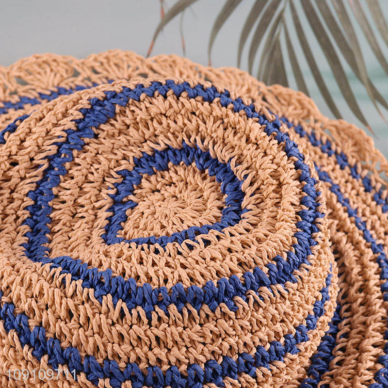 Good quality summer outdoor breathable ladies straw hat sun hat