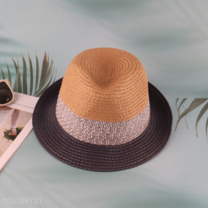 Best selling fashionable men outdoor summer straw hat sun hat
