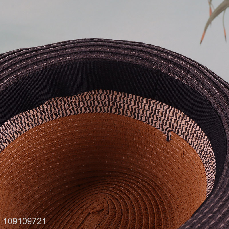 Best selling fashionable men outdoor summer straw hat sun hat