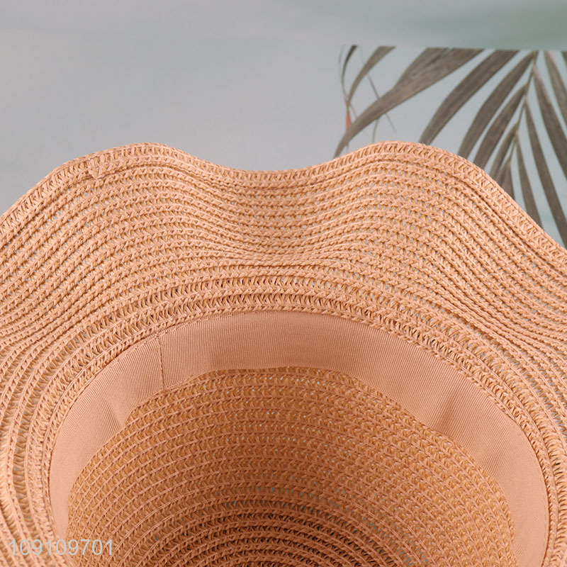 Top selling outdoor summer fashionable beach hat straw hat sun hat