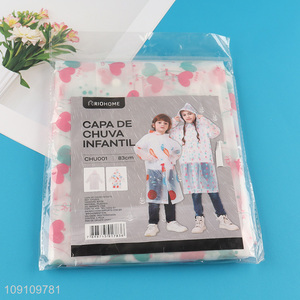 Hot Selling Reusable EVA Raincoat Rain Ponchos for Kids Children