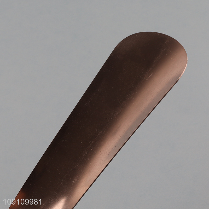 Yiwu market stainless steel long handle shoes horns shoes lifter