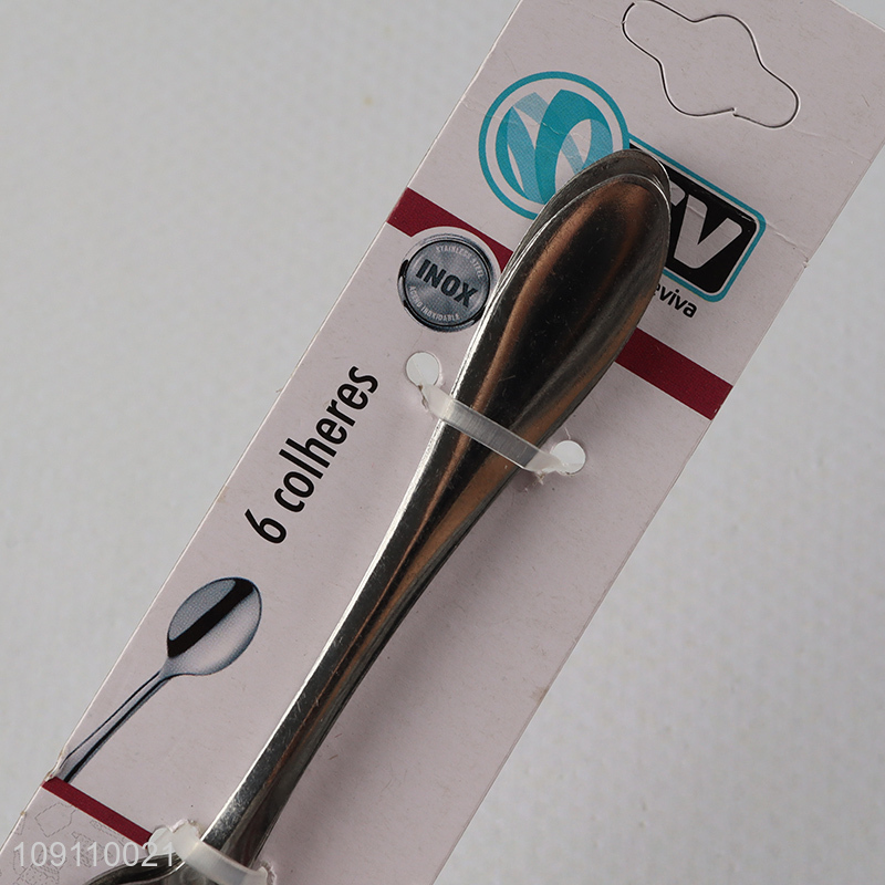 Top quality stainless steel home restaurant tableware spoon set