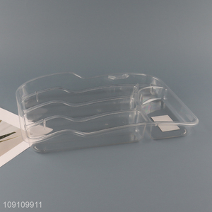 China products clear plastic home tableware storage box for sale