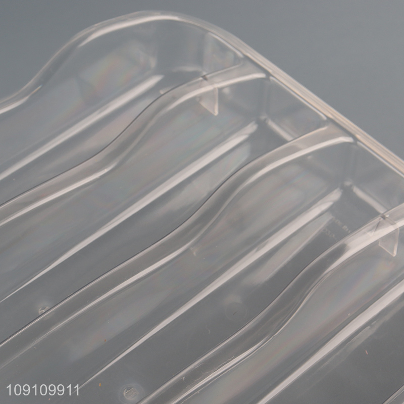 China products clear plastic home tableware storage box for sale