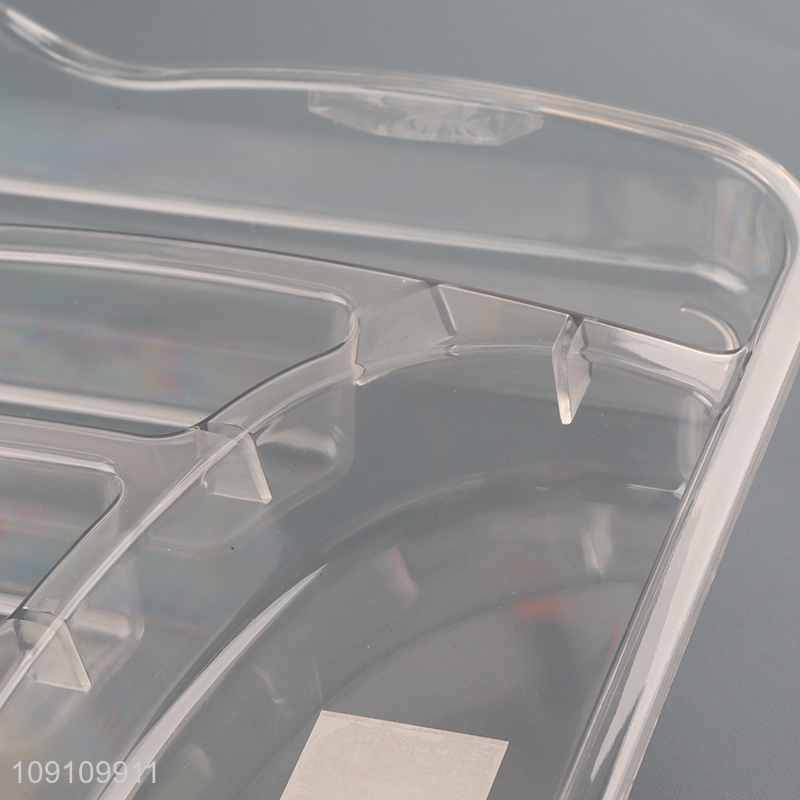 China products clear plastic home tableware storage box for sale