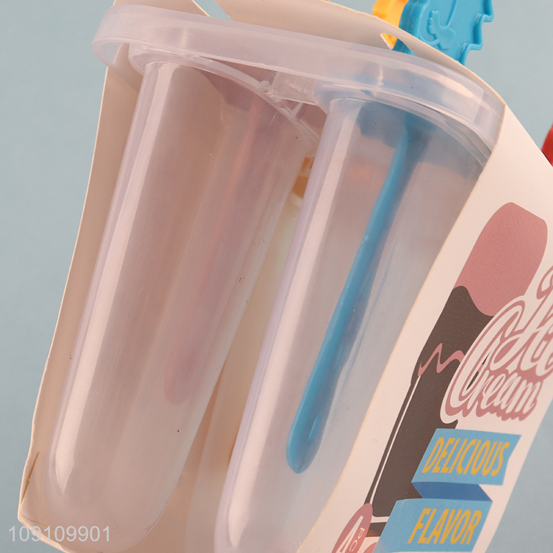 Most popular cartoon stick 4pcs ice pop mold popsicle mod