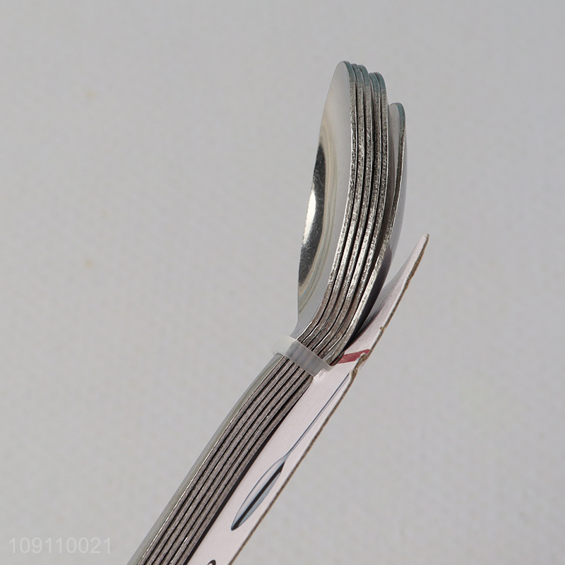 Top quality stainless steel home restaurant tableware spoon set