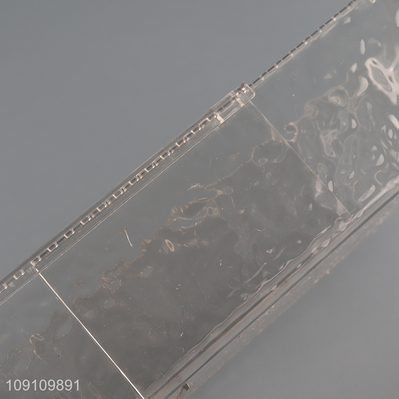 Factory price plastic clear desktop organizer storage box for sale