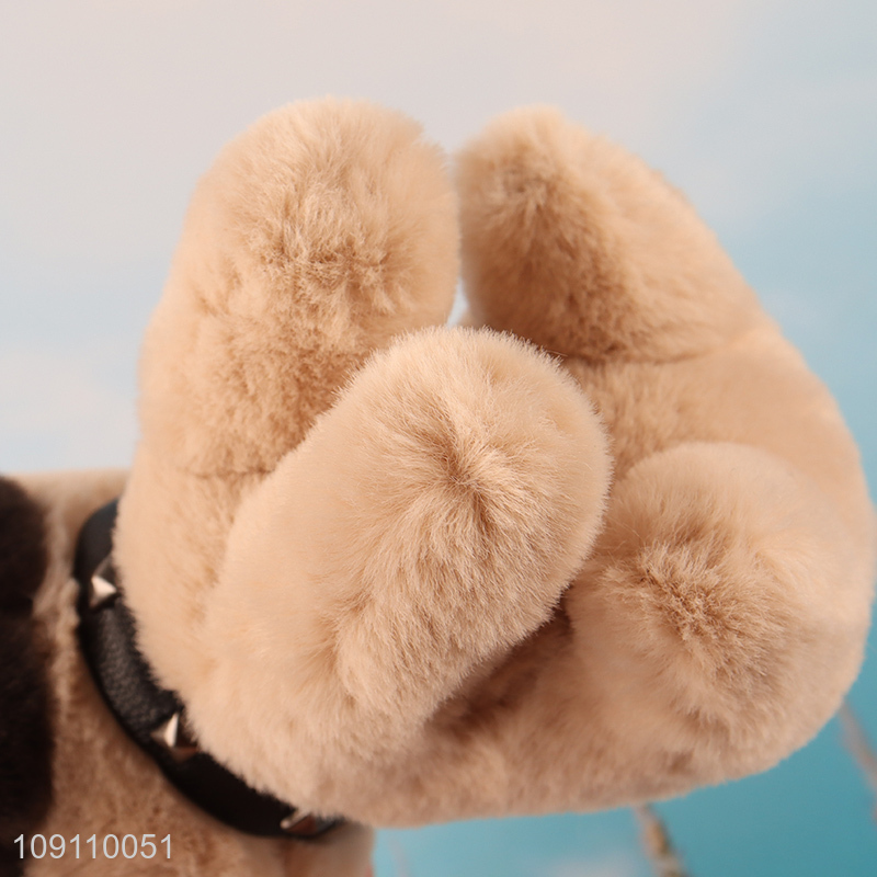 Good selling plush puppy pendant portable keychain wholesale