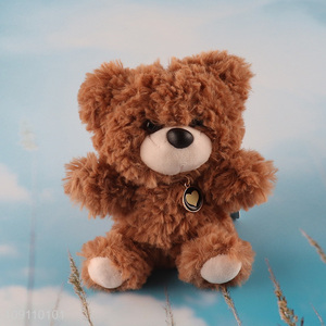 Low price cartoon plush bear pendant keychain for gifts