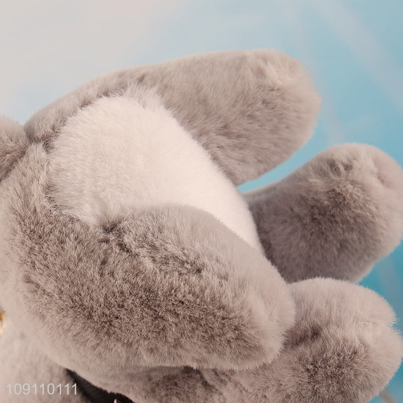 Best sale portable plush puppy pendant keychain wholesale