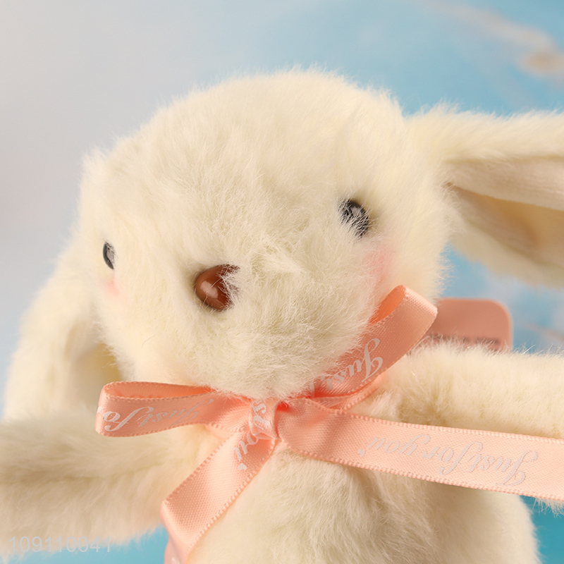 Hot selling rabbit shape soft plush animal toys pendant keychain