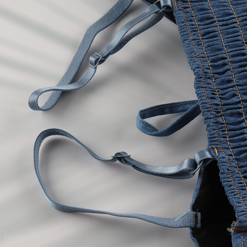 New Product Denim Cami Crop Top Tank Top for Women and Girls