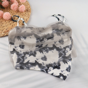 Online Wholesale Women's Strap Crop Top Trendy Irregular Cami Bra