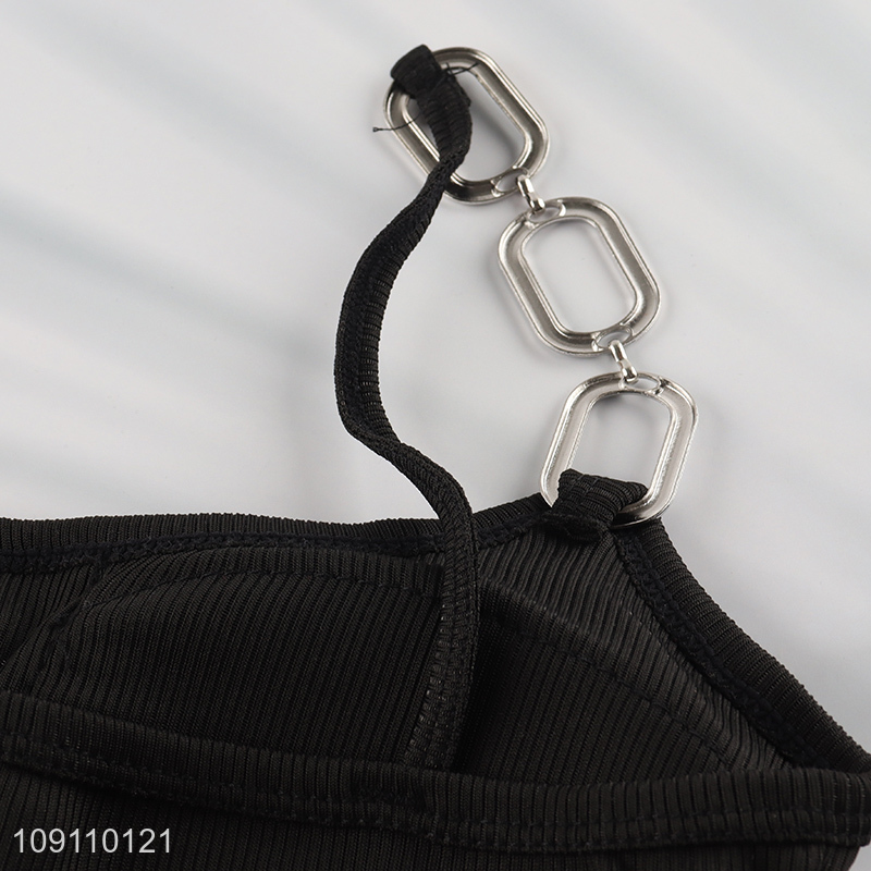 Factory Supply Women's Strap Crop Top Cami Bra Top for Outer Wear