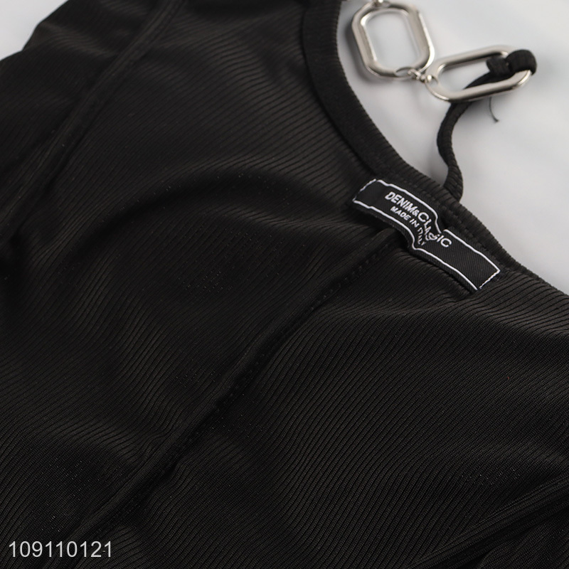 Factory Supply Women's Strap Crop Top Cami Bra Top for Outer Wear