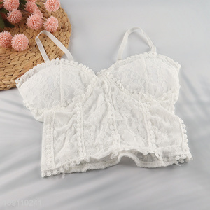 Hot Selling Women's Lace Crop Tops Strap Camisole Tank Tops