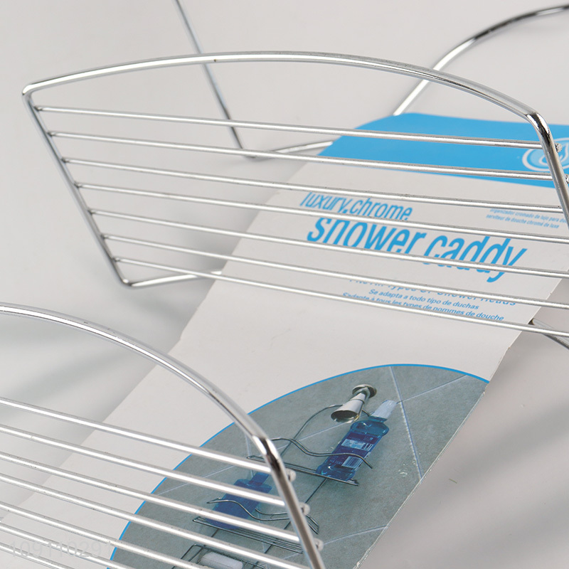 Wholesale 3 Tier Metal Wire Shower Caddy Hanging Bathroom Shelves Racks