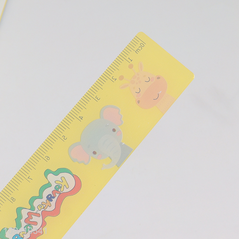 New Arrival Cute Plastic Ruler Cartoon Straight Ruler for Kids Students