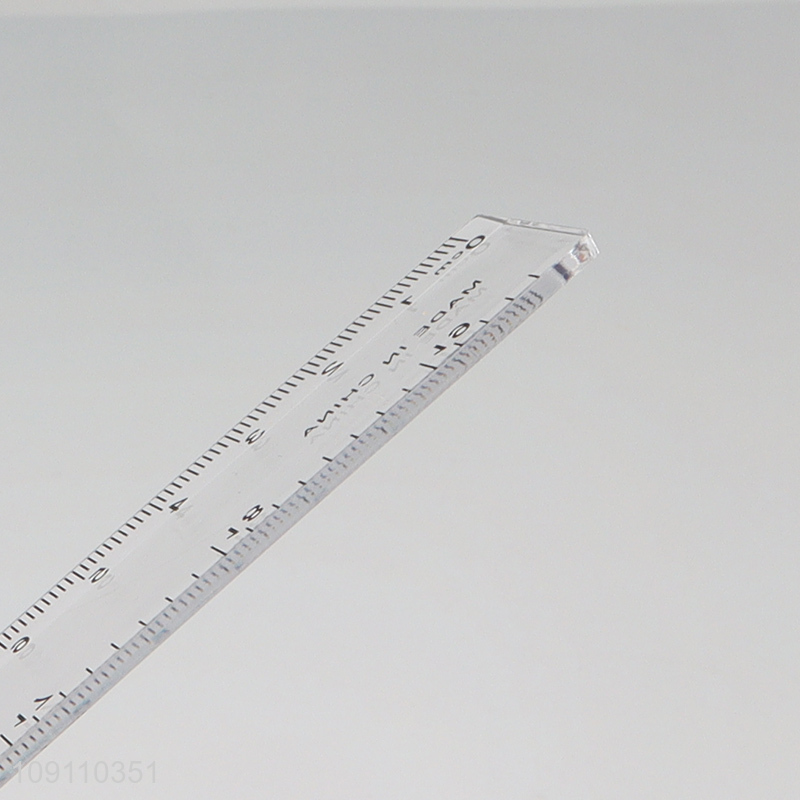Good Quality Clear Plastic Ruler Straight Ruler for Student School Office