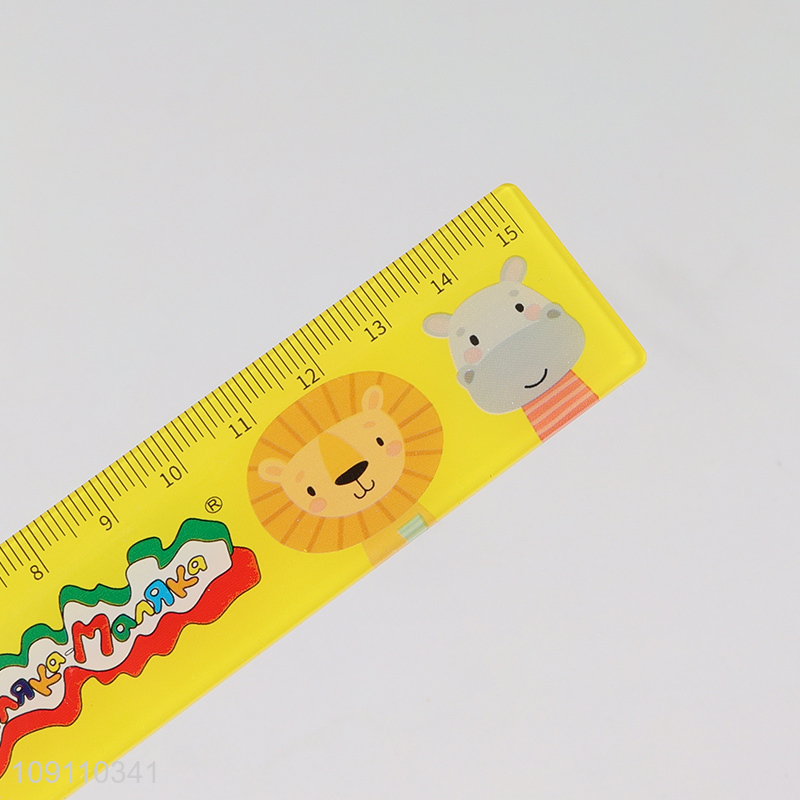 New Arrival Cute Plastic Ruler Cartoon Straight Ruler for Kids Students
