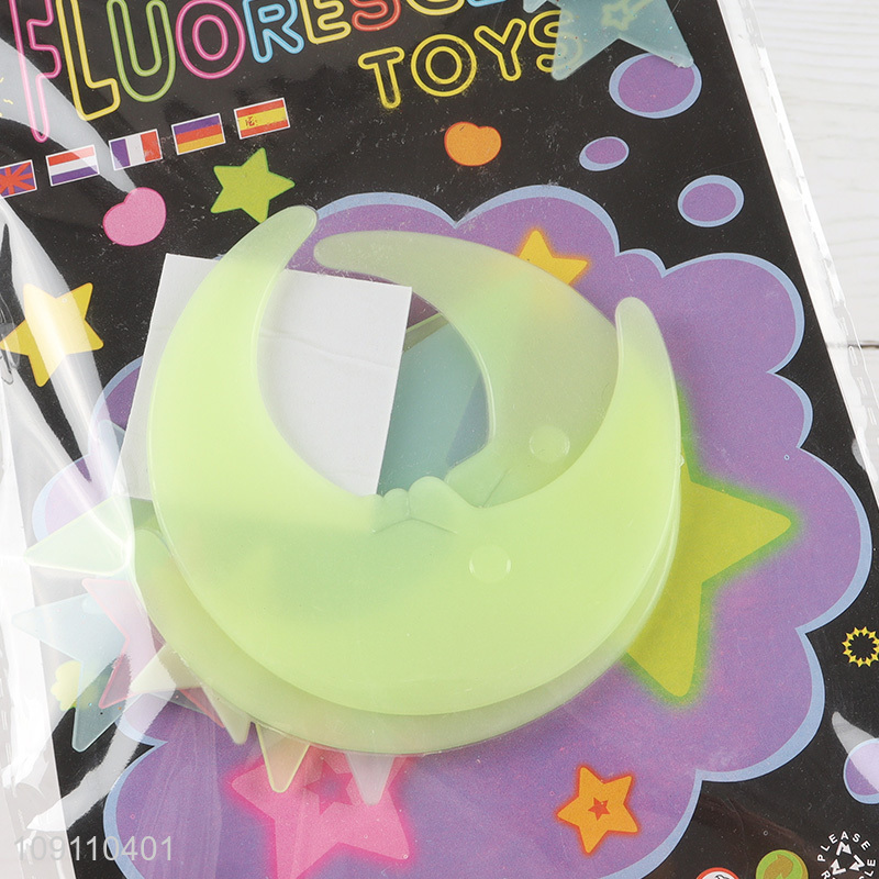Factory Price Glow in The Dark Wall Stickers Moon And Star Fluorescent Stickers