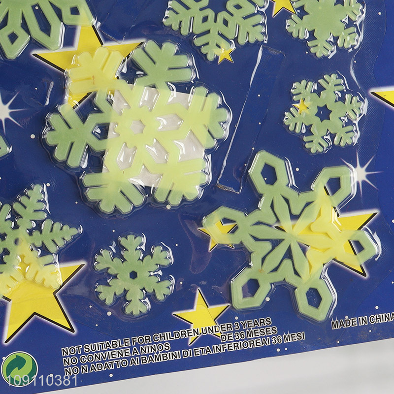 Hot Selling Glow in The Dark Christmas Window Clings Christmas Decoration