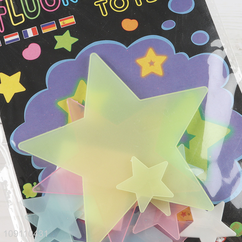 New Arrival Glow in The Dark Star Wall Stickers Fluorescent Stickers for Kids