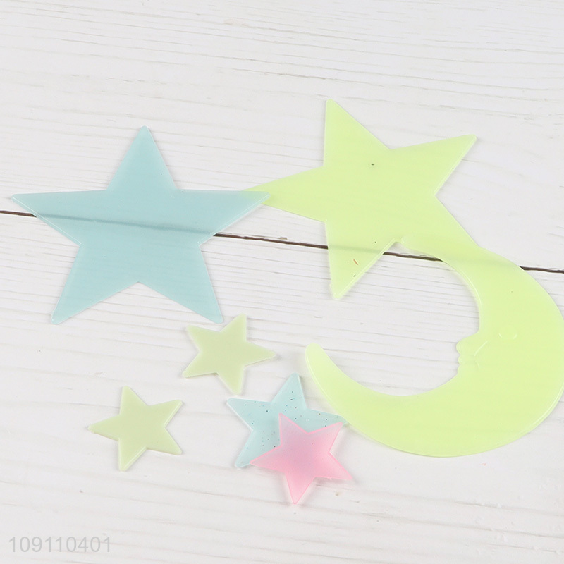 Factory Price Glow in The Dark Wall Stickers Moon And Star Fluorescent Stickers