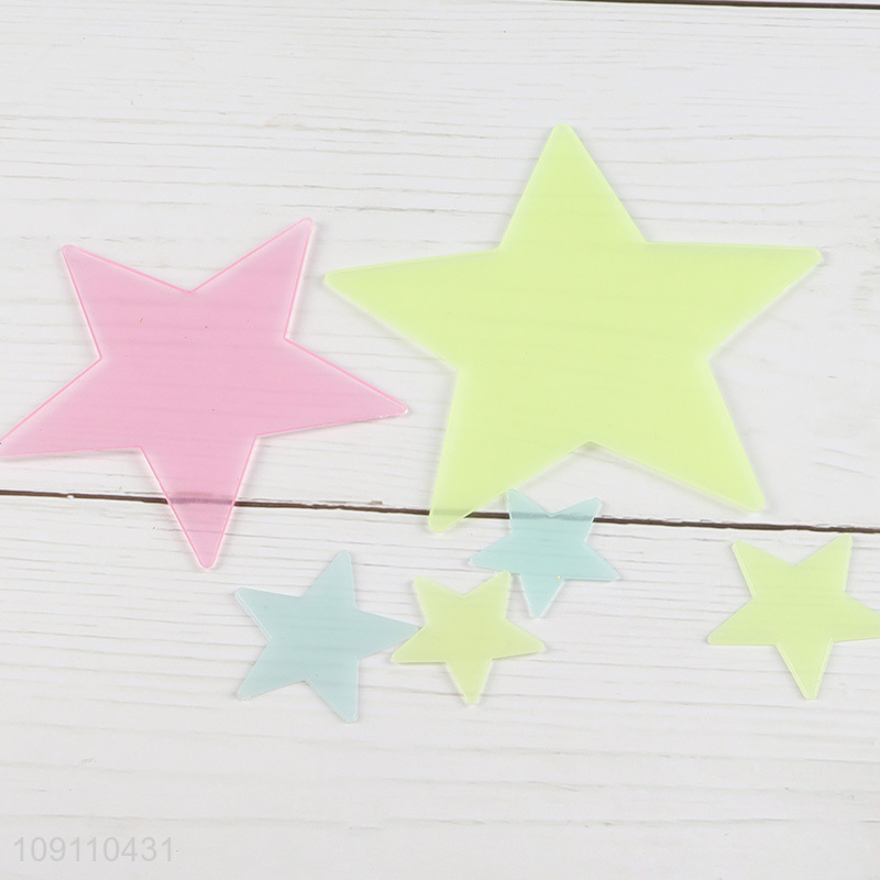 New Arrival Glow in The Dark Star Wall Stickers Fluorescent Stickers for Kids
