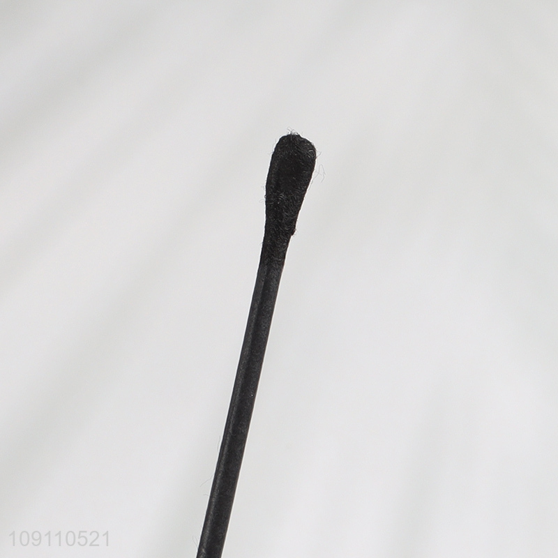 Good Quality 100 Count Ear Cleaner Swabs Double Ended Black Cotton Swabs