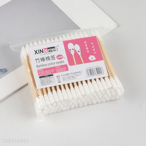 New Product 200 Count Bamboo Cotton Swabs Disposable Cotton Buds