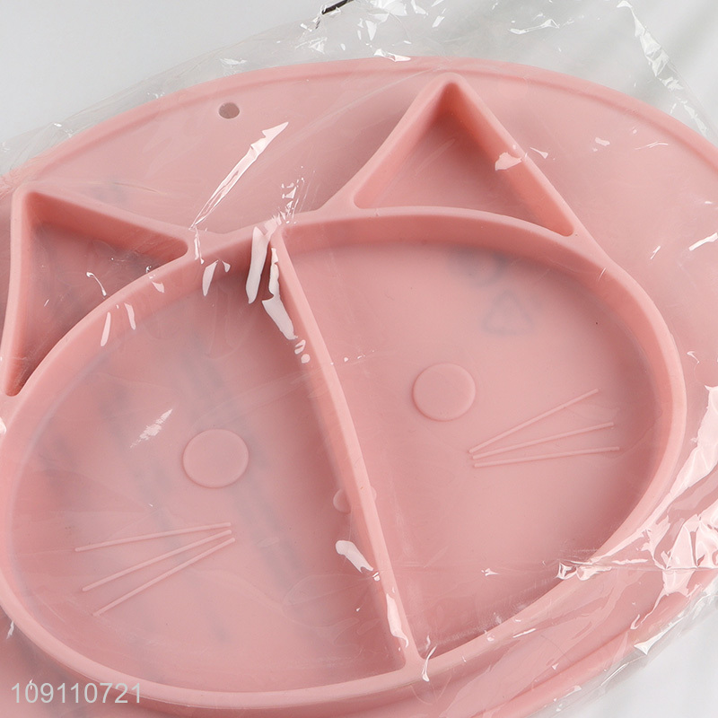 Online Wholesale Toddler Plate Food Grade Silicone Divided Baby Plate