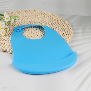 China Imports Waterproof Adjustable Silicone Baby Bibs for Toddlers