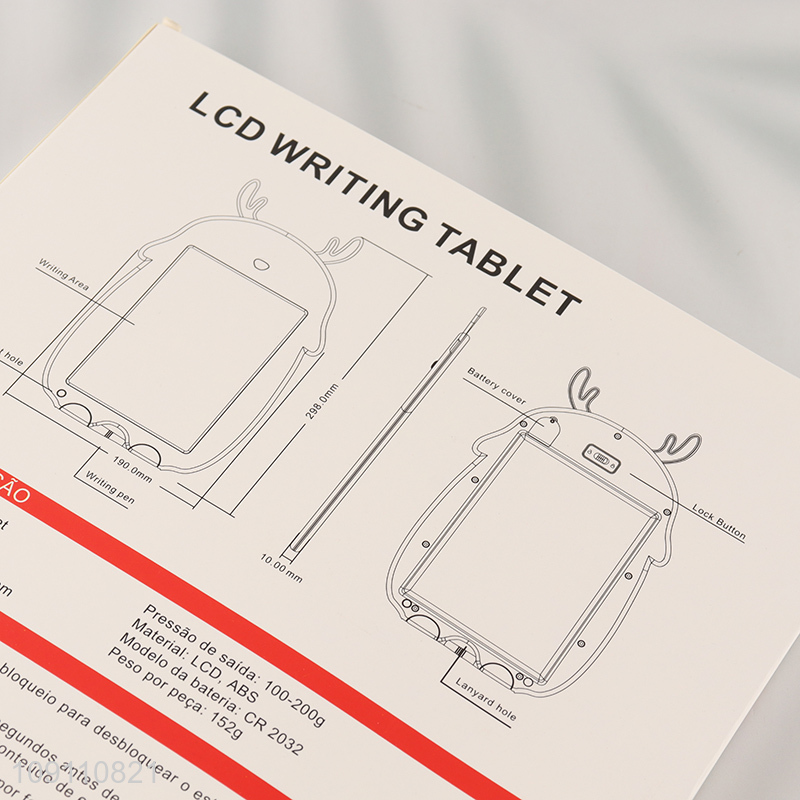 Good selling cartoon kids 12inch LCD writing tablet painting tablet