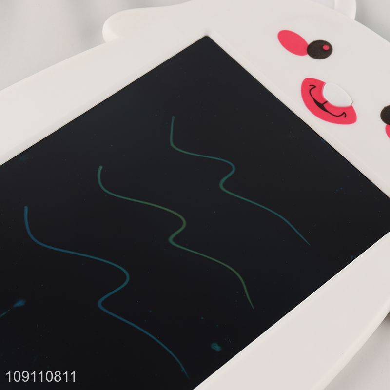 Online wholesale cartoon bear shape LCD writing tablet painting tablet for kids