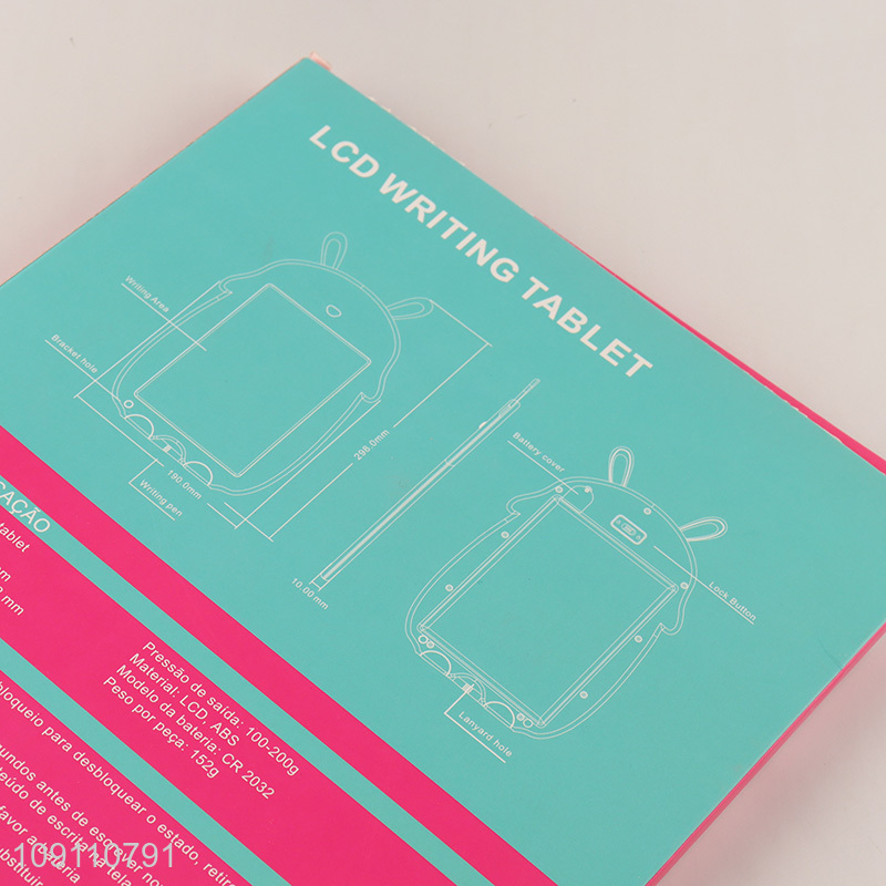 Most popular cartoon rabbit shape LCD writing tablet painting tablet