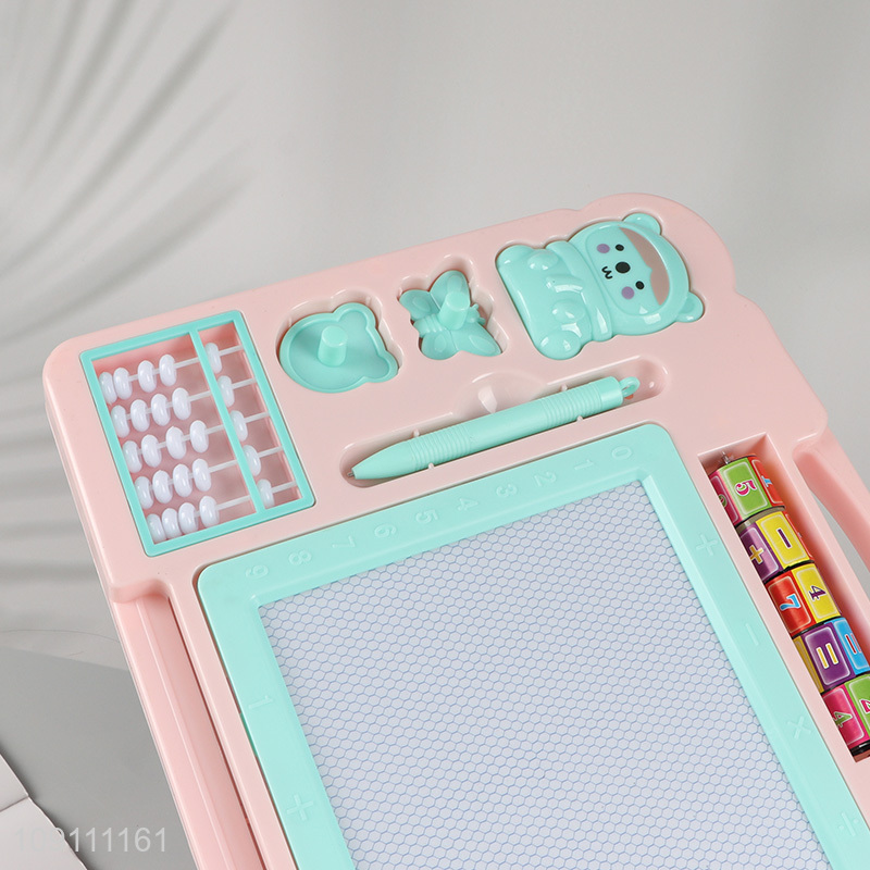 New Product Double Sided Magnetic Drawing Board with Blackboard for Kids