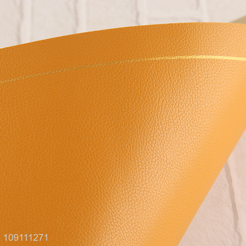 Good selling rectangle pu leather multicolor place mat dinner mat