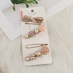 Hot products 5pcs fashionable women hair clips hair decoration set