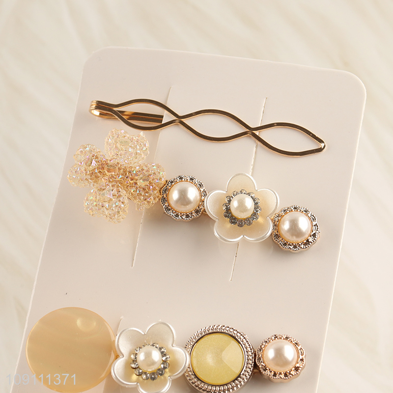 Best selling 5pcs fashionable ladies hair clips hairpin hair accessories