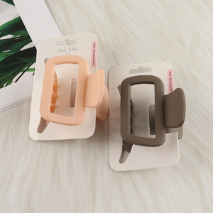 Hot products multicolor rectangle hair claw clips hair accessories for ladies