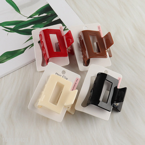 Online wholesale multicolor plastic rectangle hair claw clips hair accessories