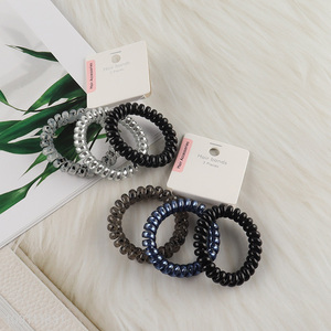 Hot Selling Telephone Wire Elastic Hair Rubber Bands Wholesale