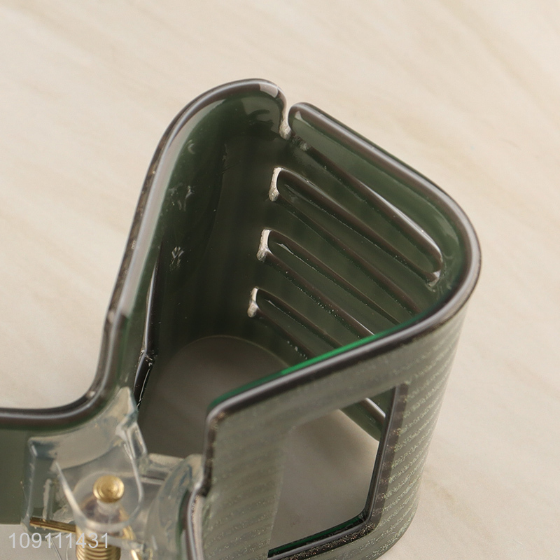 Hot items green rectangle anti-slip hair claw clips hair accessories